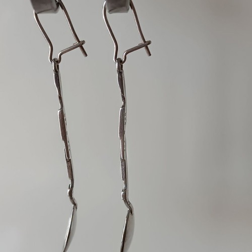 Silver 925 dangling earrings like new