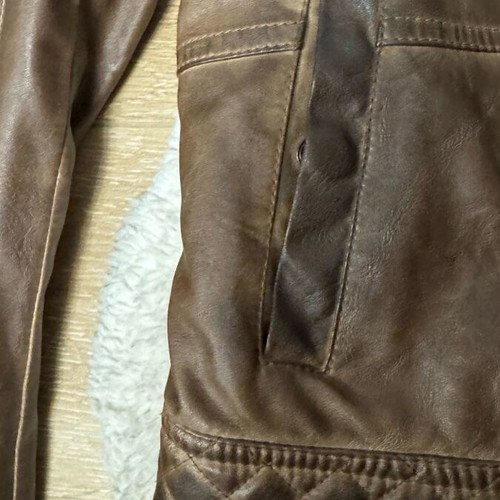 Attrattivo leather jacket brown size L like new