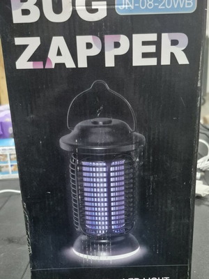 Electric bug zapper lamp with LED light, model JN-08-20WB