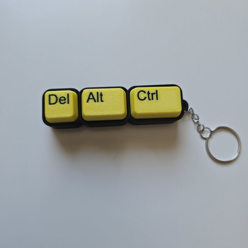 3D Printed Antistress Clicker Keychain like new