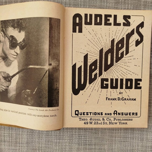 Audels Welders Guide book used, English, 1943