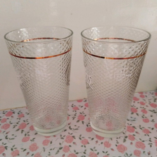 Nisos Beer 2 Glasses 0.3l New Promotional Made in Italy