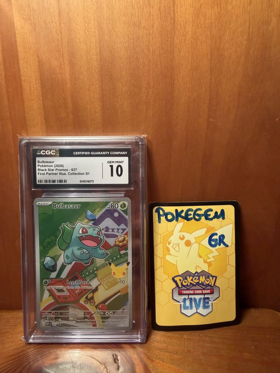 Bulbasaur Black Star Promos #037 CGC 10… - € 200,00 - Vendora.cy
