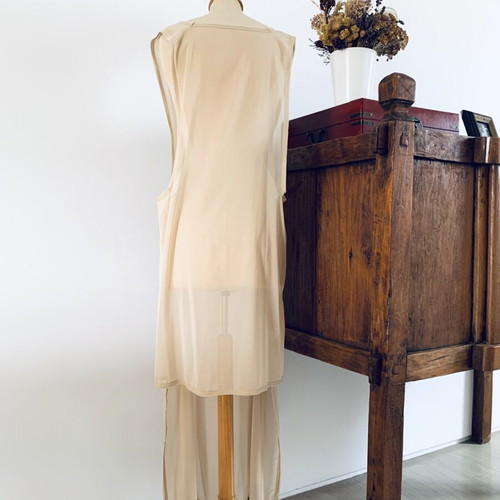 Asymmetric Tunic Ioanna Kourbela new, beige, size S