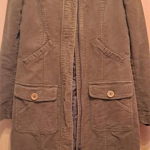 Pull & Bear coat brown suede like new, size M