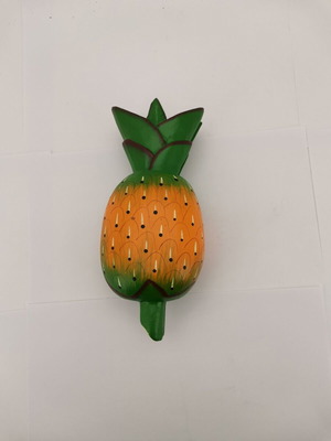 Wooden pineapple napkin holder used