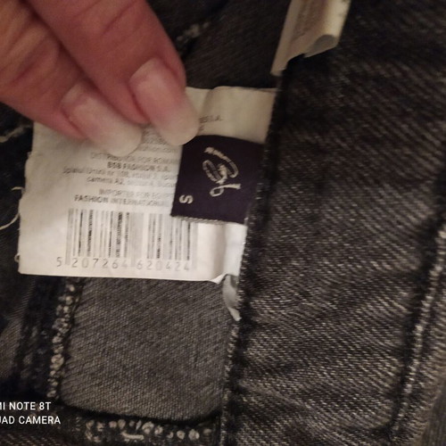 BSB denim skirt like new, black gray, small, knee length