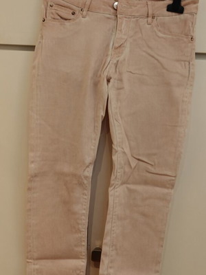 Zara pink pants with zipper used, size S
