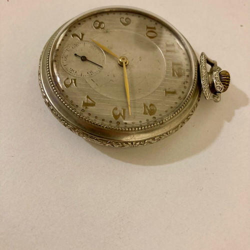 Swiss pocket watch used, wind-up, antique