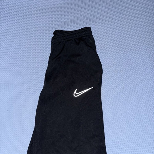 Nike Academy black sports pants used, Dri-FIT technology, size M