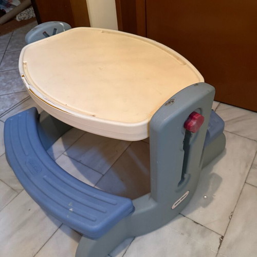 Little Tikes activity table used, blue/beige