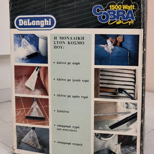 DeLonghi Cobra Vap 1500W steam cleaner like new with accessories