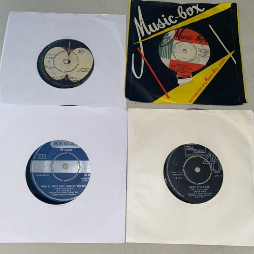 Paul McCartney, Diana Ross, Joe Cocker, Eruption 4 vinyl singles used, rock