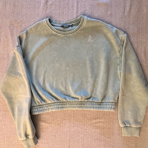 Admiral women's cropped sweatshirt turquoise new XS
