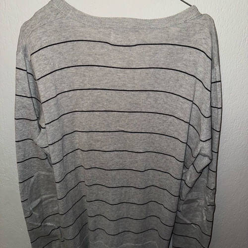 Pull&Bear gray striped cardigan used, size Large
