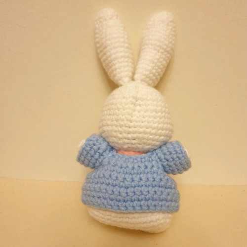 Amigurumi Bunny Doll handmade, 21cm, safe eyes, hypoallergenic filling