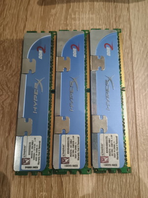 DDR2 memory 3x2GB like new, tested and functional