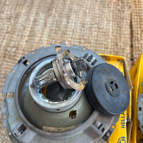 Φανάρια Hella H4 για VW Beetle ’68 μεταχειρισμένα, ζευγάρι με φακό LHD