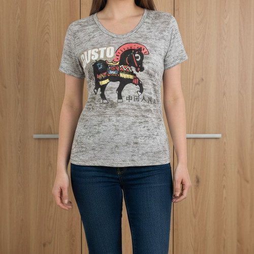Custo Barcelona Vintage T-shirt new with lace and graphic print