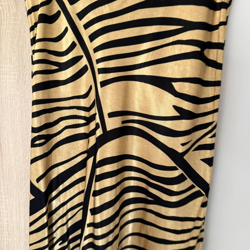 H&M midi satin skirt with elastic, used, medium