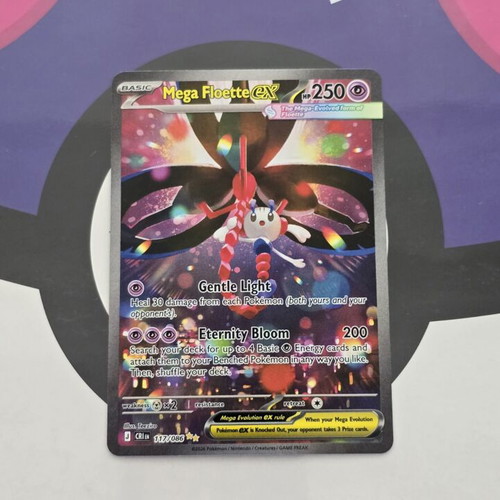 Mega Floette ex (CRI 117) Chaos Rising Pokemon TCG card like new