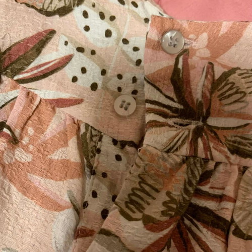 Mayoral Kids Dress New with Ruffles in Salmon Pink Print