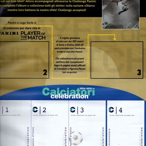 Panini Calciatori 2024-2025 new Italian football sticker album