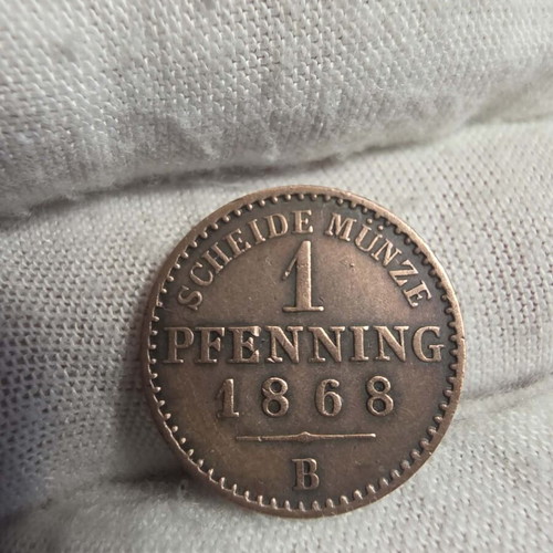 1 Pfenning 1868 Breslau coin