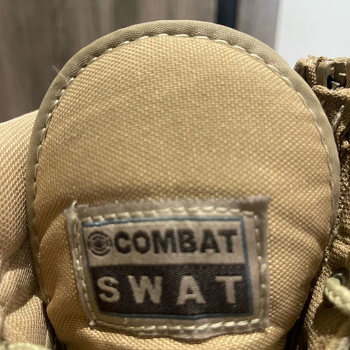 Swat boots like new, gordura leather, zipper, waterproof, size 40, beige
