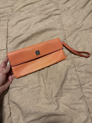 KEM handbag used, orange, with strap
