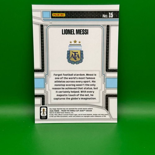 Lionel Messi Scorers Club 2026 Panini Prizm FIFA World Cup soccer card like new