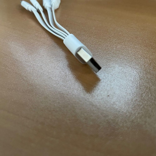 USB Charging Cable Male to 4 USB C Female like new