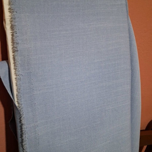 Double-width fabric in gray and ciel shades new