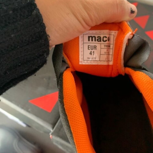 Maco boots new in black and black with orange