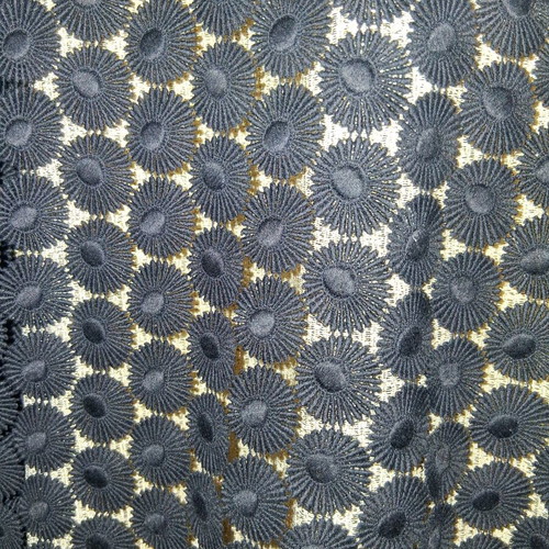 Black lace night dress with gold lining, size M