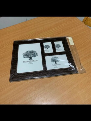 Photo frame leather style new with multiple photo slots