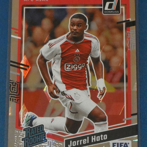 Donruss Soccer Jorrel Hato Silver Cubic card AFC Ajax new