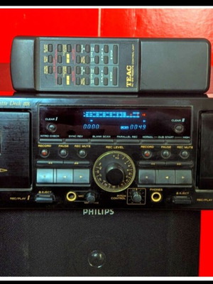TEAC W-860R διπλό κασετόφωνο σαν καινούργιο με γνήσιο τηλεκοντρόλ