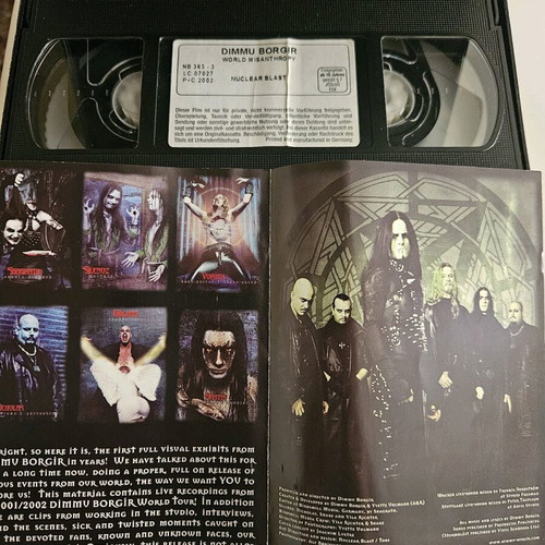 Dimmu Borgir World Misathropy 2002 VHS used, Black Metal