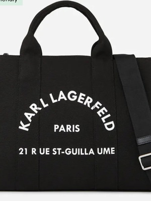 Τσάντα Karl Lagerfeld ώμου μαύρη σαν καινούργια