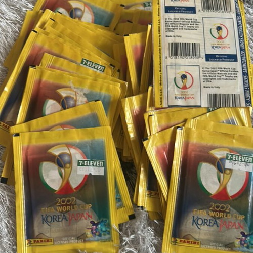 Fifa 2002 World Cup Panini stickers pack of 25 new