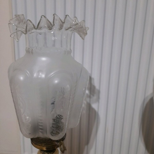 Alabaster vintage lamps set of 2 in excellent condition