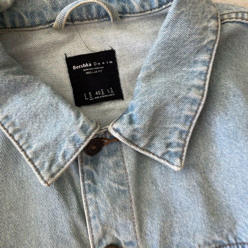 Bershka blue jacket used, size L