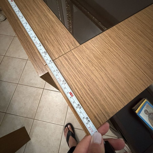 Buffet large used, dimensions 220x55x85.5 cm