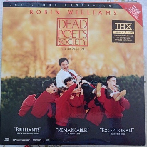 Dead Poets Society LaserDisc like new, drama