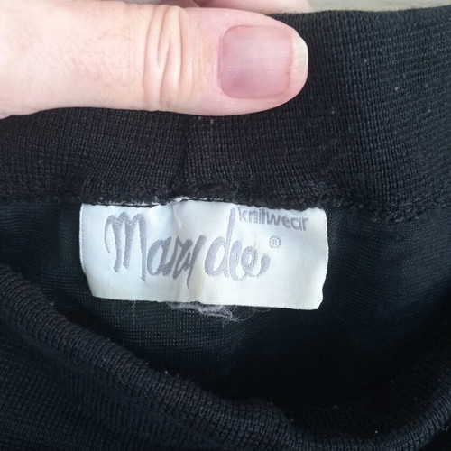 Black knitted skirt used, plus size XXXL