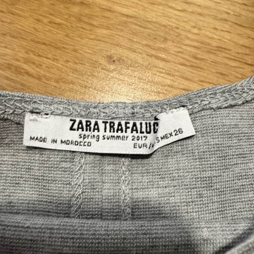 Zara fitted summer dresses set of 2, gray, like new, size 26