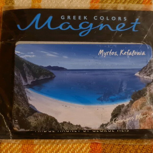 Souvenir magnet from Kefalonia new, size 9 x 6 cm