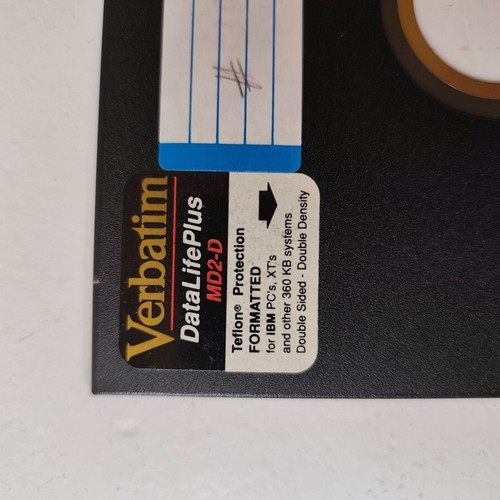 Verbatim Datalife MD2D floppy disks used, 2 pieces, 5.25 inch