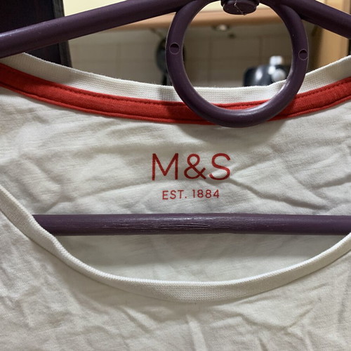 Marks & Spencer unisex shirt used, size M, white